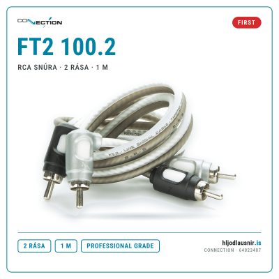 Connection FT2 100.2 – RCA snúra · 2 rása · 1 m