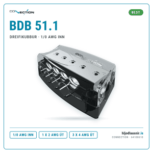 Connection BDB 51.1 – Dreifikubbur · 1/0 AWG inn
