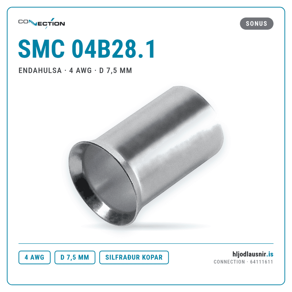 Connection SMC 04B28.1 – Endahulsa · 4 AWG · d 7,5 mm
