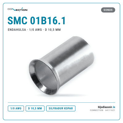 Connection SMC 01B16.1 – Endahulsa · 1/0 AWG · d 10,5 mm