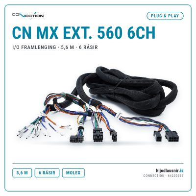 Connection CN MX EXT. 560 6CH – I/O framlenging · 5,6 m · 6 rásir