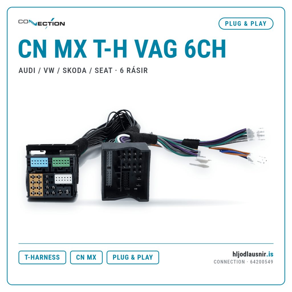 Connection CN MX T-H VAG 6CH – Audi / VW / Skoda / Seat · 6 rásir